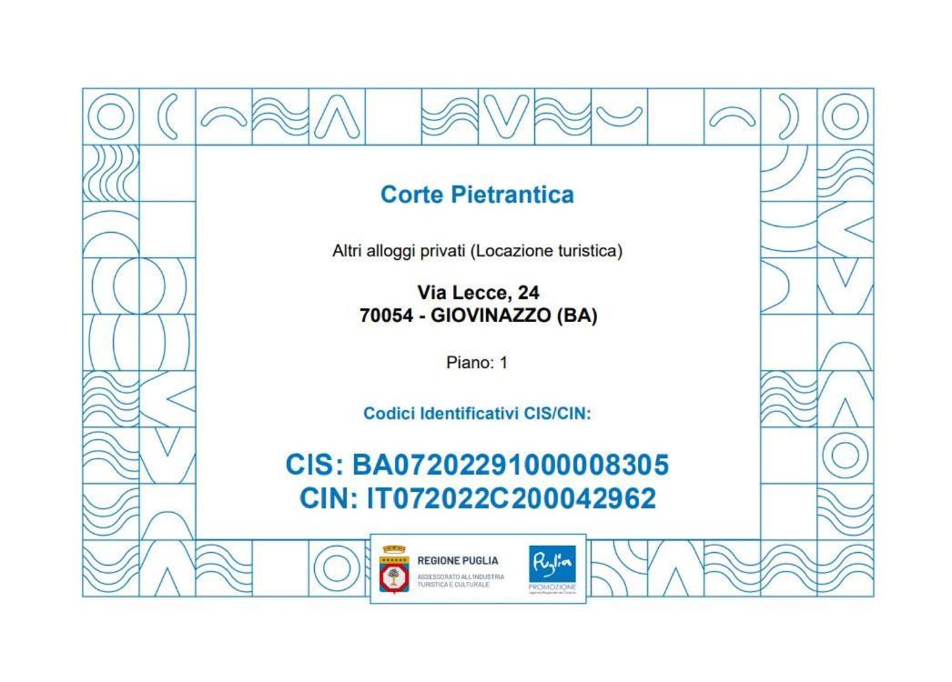 Corte Pietrantica - Charming Rooms & Suites Giovinazzo Bilik gambar